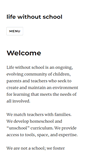 Mobile Screenshot of lifewithoutschool.org